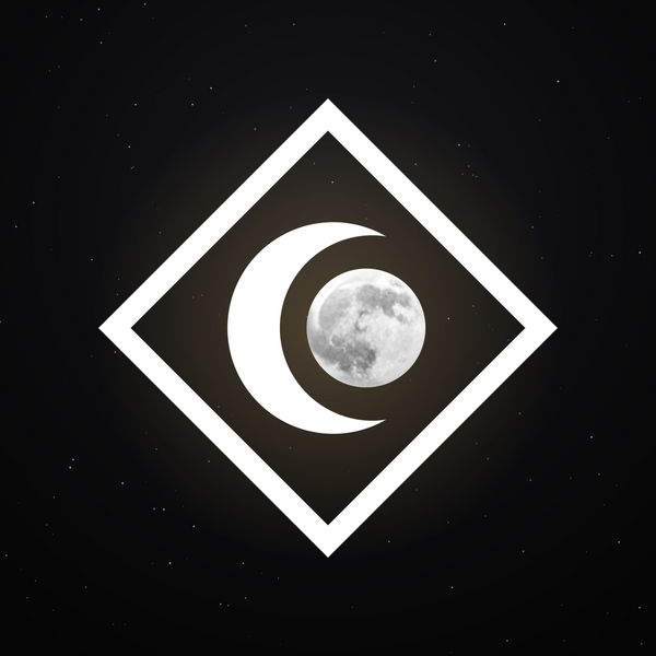 The LUNA EKLIPTIKA logo — a crescent moon over a full moon inside a diamond